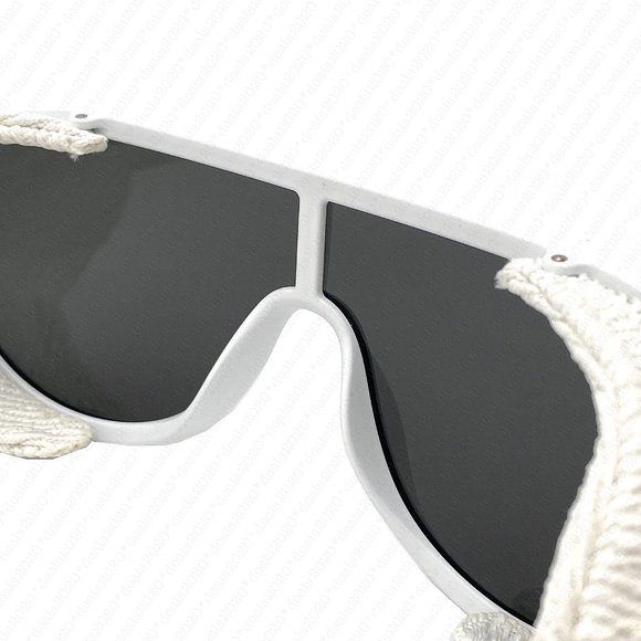 EMPORIO ARMANI EA4166Z 58726G 30mm Matte White Mirrored Sunglasses - Picture 8 of 11